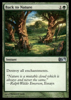 Back to Nature - MP - Magic 2011 (M11) M11 - 164 - MTG Magic