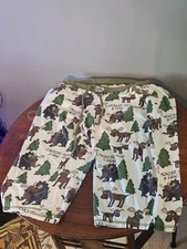 Lazy One Women's Large Yoga Moose Pajama Capris Christmas