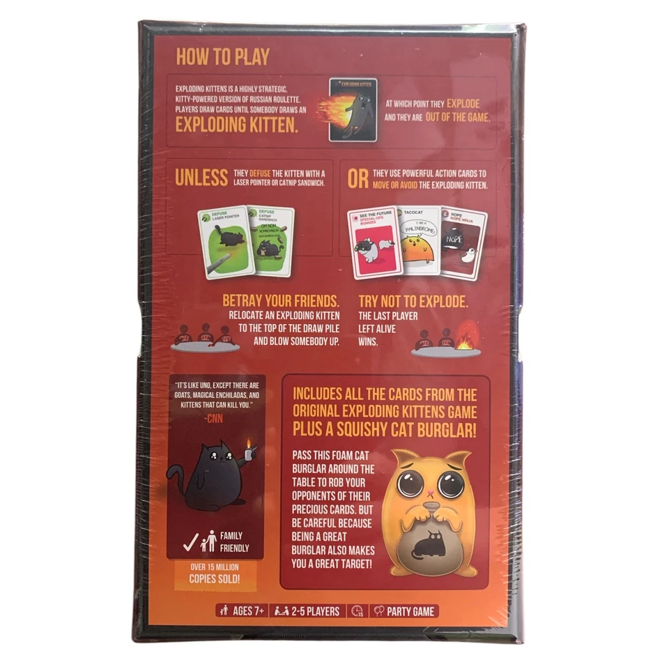 Exploding Kittens - Cat Burglar Edition Partyspiel, für 2-5 Spieler, ab 7+ - Bild 2 von 2