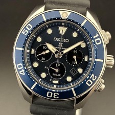 Seiko Prospex SBDL063 Diver Watch Quartz 44mm Blue Dial Mens wrist 21cm