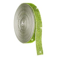 Selbstklebendes Strassband, Rolle, 3,7 M, 7 Reihen, HellgrüN
