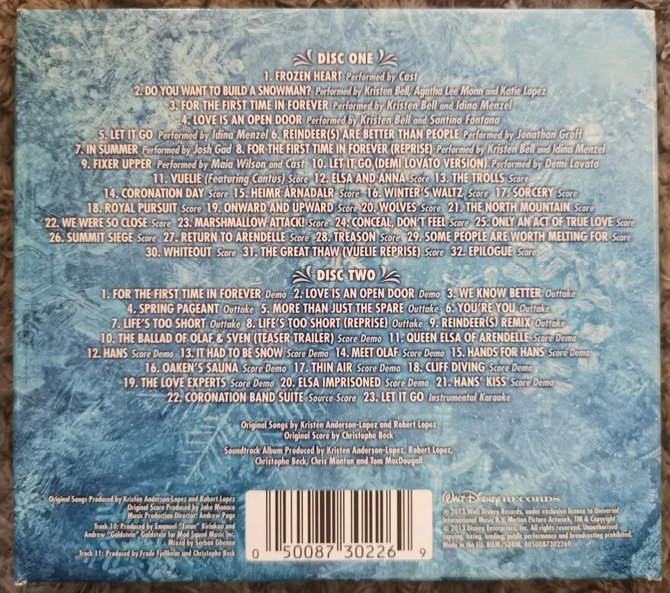 Frozen - 2-Disc Deluxe Edition Soundtrack (Double CD Digipak With Lyric Book) - Image 2 of 4