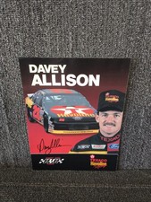 8.5" X 11" Davey Allison Autographed Picture