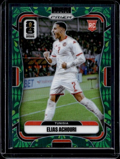 2026 Panini Prizm World Cup Elias Achouri RC Aguila Rookie #/70 Tunisia NT