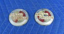 ORIGINAL 1957 GAS TANK EMBLEMS HARLEY PANHEAD...