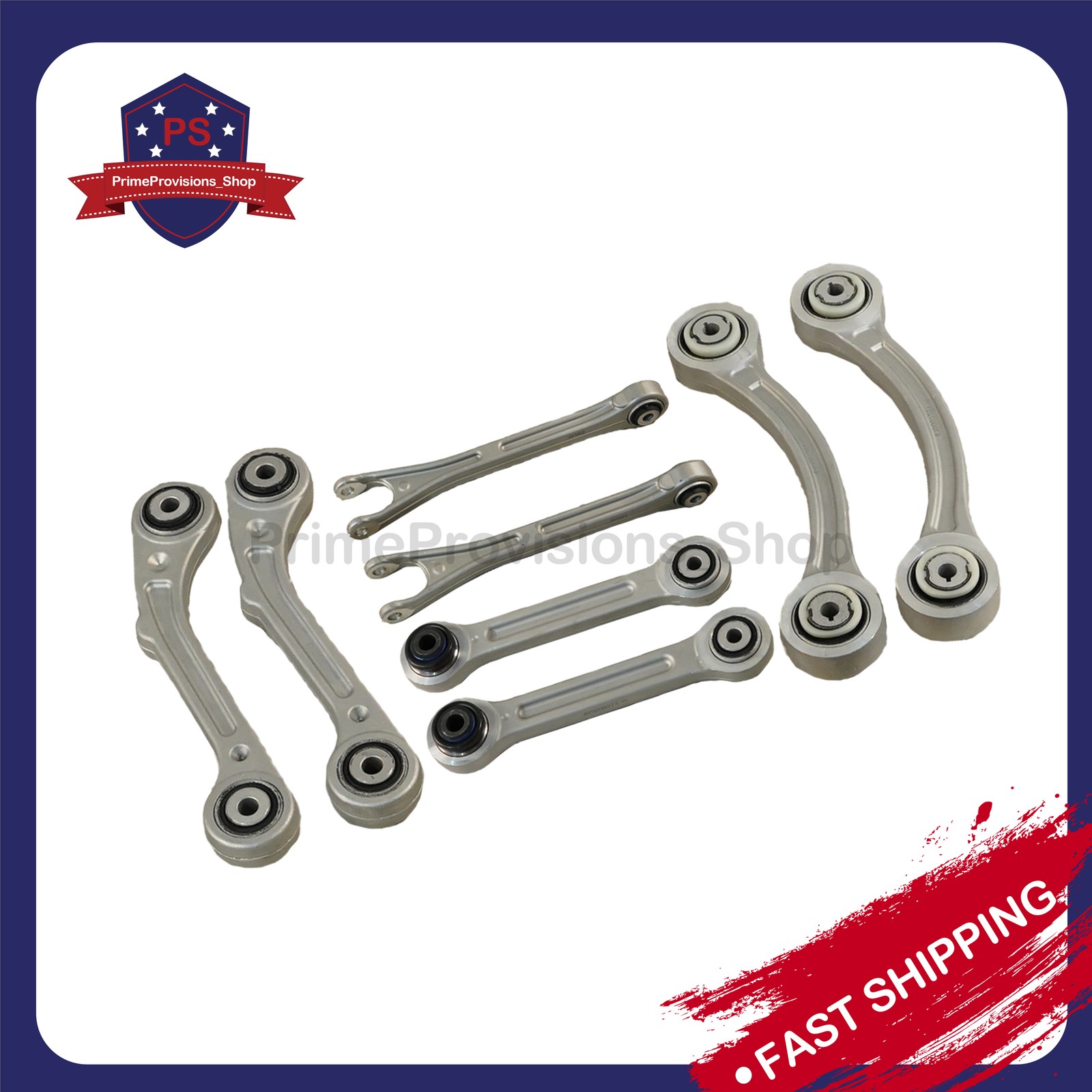NEW 8PCS For Maserati Ghibli Quattroporte 14-16 Rear Suspension Control Arm Set