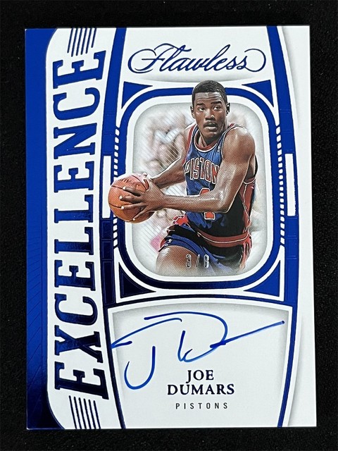 2023-24 Panini Flawless Joe Dumars #ES-JOE Sapphire Excellence Signature Auto /8