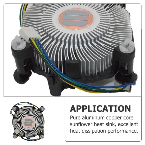 Ventola Di Raffreddamento Al Nucleo Rame CPU Dell'aria Dissipatore Calore - Afbeelding 5 van 12