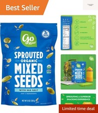 Organic Sprouted Mixed Seeds, 13 oz, Unsalted, Keto, Kosher, Superfood 34.45 per gallon