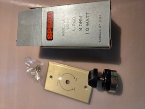Speco L-Pad 10W Mono 8 Ohm - With Wall Plate