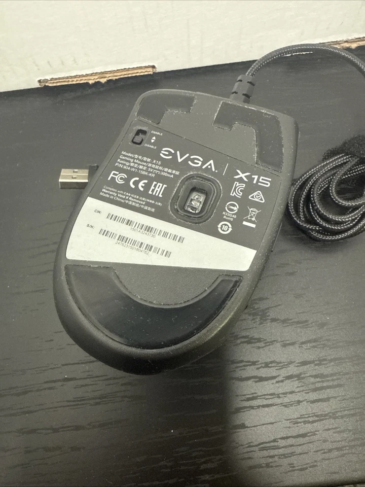 EVGA X15 Wired Gaming Mouse - Black - Image 3 of 3