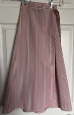 Summit Sport Wear Company Pink Plaid Wrap Skirt Size 12 Vintage