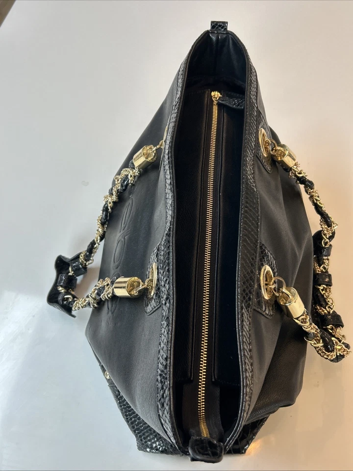 Bolso de mano Bebe de cuero y cocodrilo en relieve Foto 3 de 4