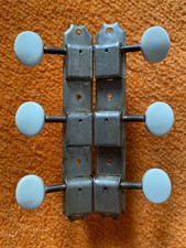 1950s Vintage Kluson Single Line 3 3 Nickel Tuners, Very Good Condition