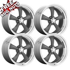 Set-4 American Racing Vn215 16x8 5x4.55x114.3 Gray Machined 10mm Wheels 16 Set-4 American Racing Vn215 16x8 5x4.55x114.3 Gray Machined 10mm Wheels 16