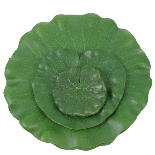 10 Pcs Artificial Lily Pads Pond Decoration Fake Simulated Leaf - Picture 4 of 12