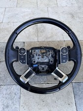 13-22 Land Rover Range Rover L405 Leather Steering Wheel Black w/ Switches OEM