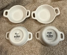 Petit La Potière Porcellana Mini Casseruola Ramekin Porta Condimenti Set di 4 