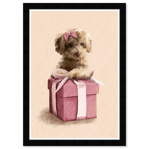Animals Modern Black Frame Paper - Perfect Gift, Wall Art for Living Room, Be...