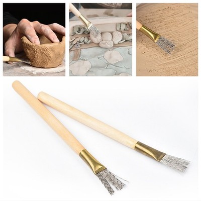 Sculpt and Create 2 STCK. handgefertigte Tonwerkzeuge mit bequemem Holzgriff