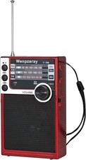 Y-706 Portable Pocket Radio AM FM SW Band Compact Receiver 3AAA Battery Red