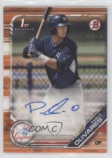 2019 Bowman Prospect Auto Orange 21/25 Pablo Olivares #PA-PO Auto 2f9