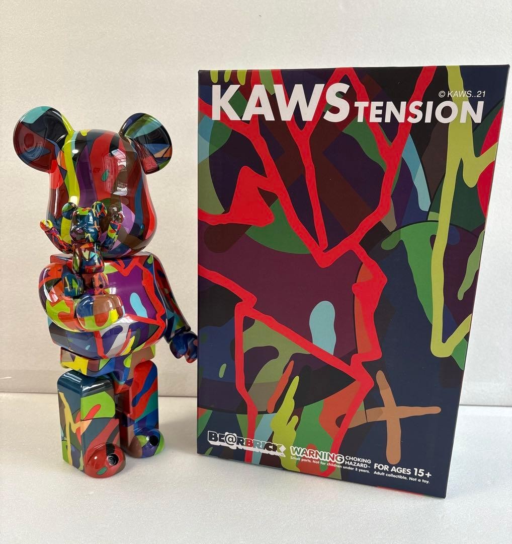 BE@RBRICK KAWS TENSION 100 400 Collectible Figure Toy Mint Ready