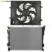 For 2011-2013 Kia Optima 2.4L Engine Radiator and Driver Side Cooling Fan Kit
