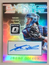 2017 Donruss Optic JORGE ALFARO Back to the Future #BFS-JO Holo Prizm Autograph