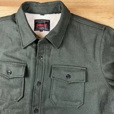 SCHOTT NYC Civ/Mil 1913 Armed Forces Military Green Wool Jacket Coat XL