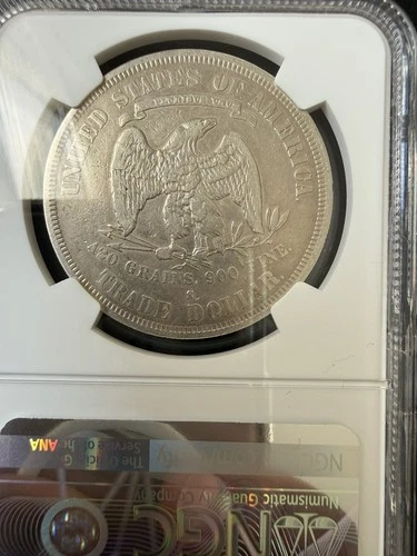 1878 S TRADE DOLLAR  ngc certified xf details cleaned  PLEASING TYPE COIN