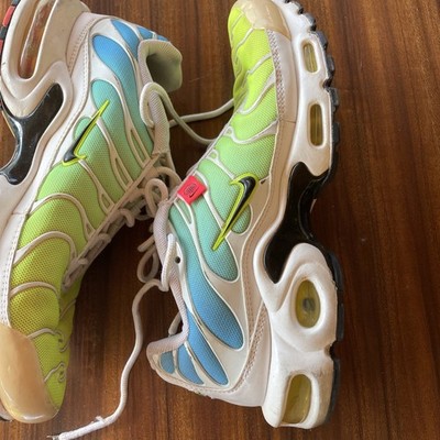 Nike Air Max Plus TN Worldwide Pack White Volt Blue CK7291-100 Mens Size 7
