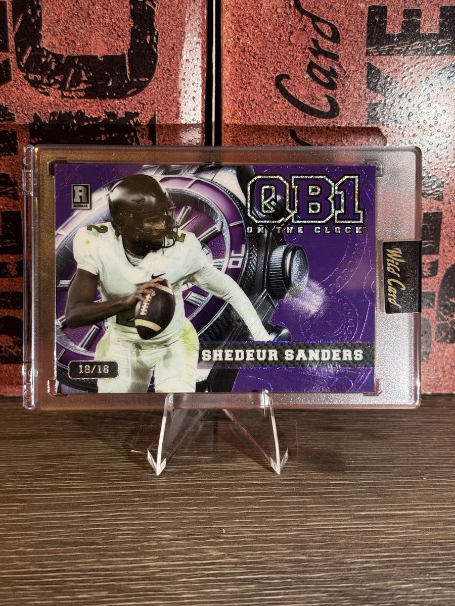 2024 Wild Card QB1 Shedeur Sanders RKE NUMBERED 18/18 On The Clock