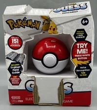 Pokémon Trainer Guess Poke ball Kanto Edition & Sticker Sheets! NEW Damaged Box