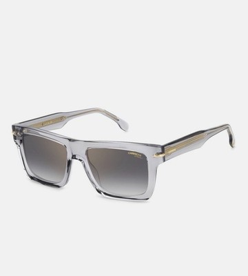 Carrera 305/S KB7FQ grau gold verspiegelt Designer rechteckige Sonnenbrille Unisex