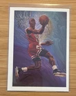1990-91 NBA Hoops Michael Jordan #358 Chicago Bulls Art Card Checklist Mint