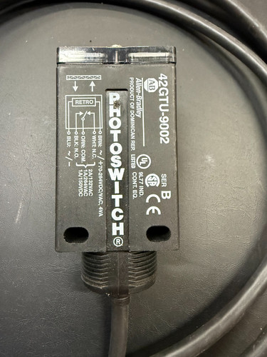 Allen Bradley 42GTU-9002 Photoswitch 9000 Photoelectric Sensor Photoeye