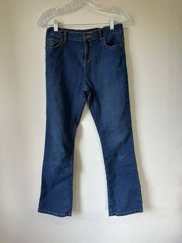 Pantalones de mezclilla bootcut lavado medio talla 14 The Children's Place para niñas - Imagen 1 de 9