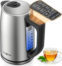 Electric Kettle Temperature Control, 1.7L Electric Kettle with 6 Temperature Set
