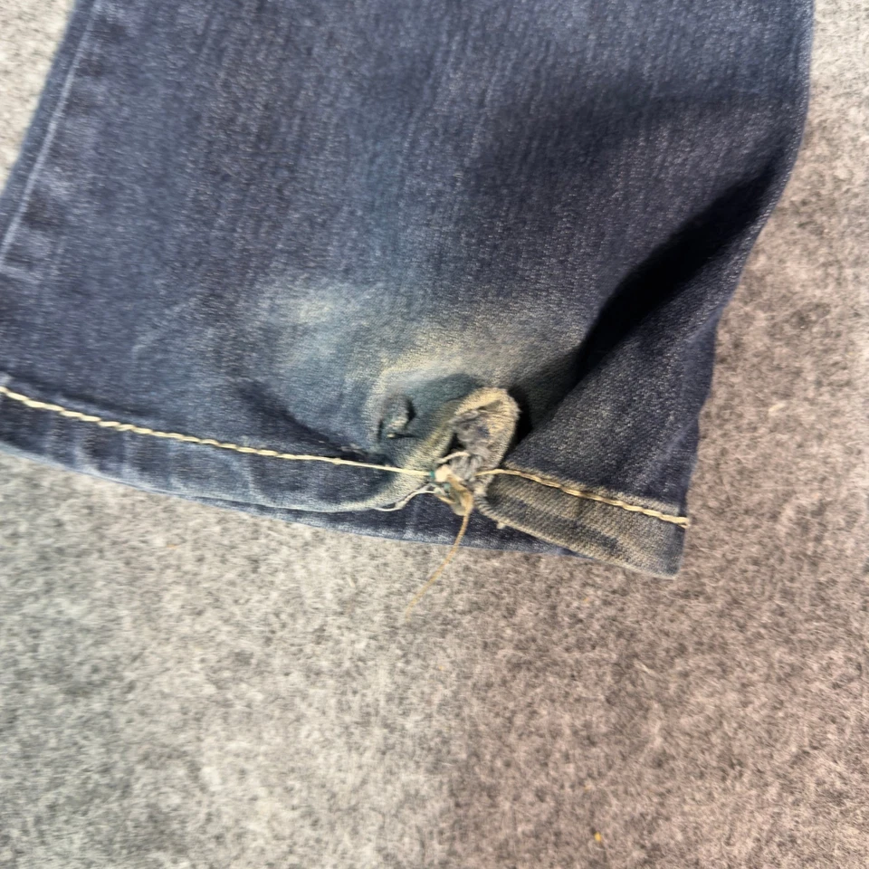 Wallflower Women's Bootcut Jeans Embellished Pockets Denim Y2K Size 29x30 FLAW - Image 4 of 4