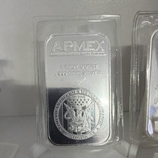 APMEX .999 Fine Silver Bar 1 Troy Ounce Bullion 1 oz Silver Bar