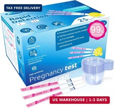 HEAL-CHECK Pregnancy Tests with Cup, Bulk Pregnancy Test Strips for Home Detecti