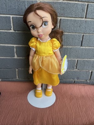 Disney Store Animators' Collection Belle Doll & Chip Yellow Dress