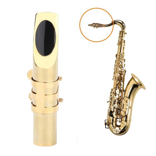 Brass Sax Mouthpiece, Tenor Saxophone Mouthpiece Metal Sax Mouthpiece Lightwe... - Picture 6 of 7