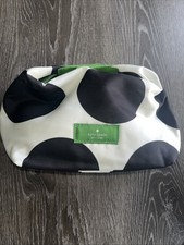 NEW Kate Spade New York Polka Dot Wristlet Makeup Cosmetic Bag Travel Case