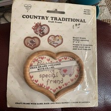 What's New Country Traditional Heart Craft Frame #12201 New