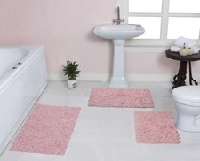 Home Weavers Bell Flower Collection 100 Cotton Tufted Bath Rugs Extra Soft And