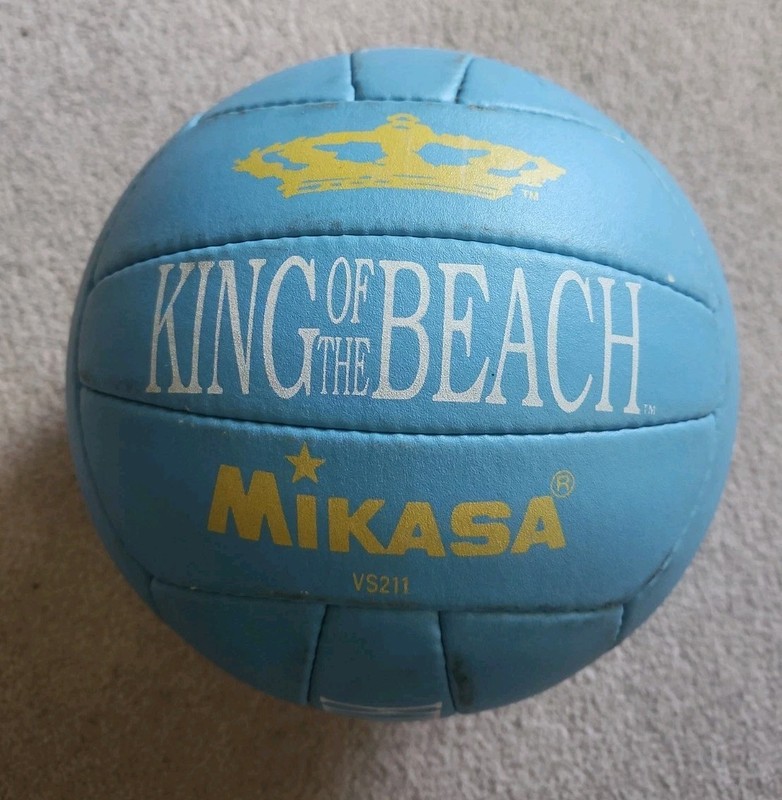 Vintage MIKASA VS211 KING OF THE BEACH Volleyball Blue