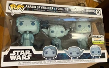 Funko Pop! Star Wars Across The Galaxy Force Ghost 3 Pack - Anakin Yoda Obi-Wan
