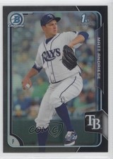2015 Bowman Chrome Prospects Asia Exclusive Black Refractor Matt Andriese 3a3